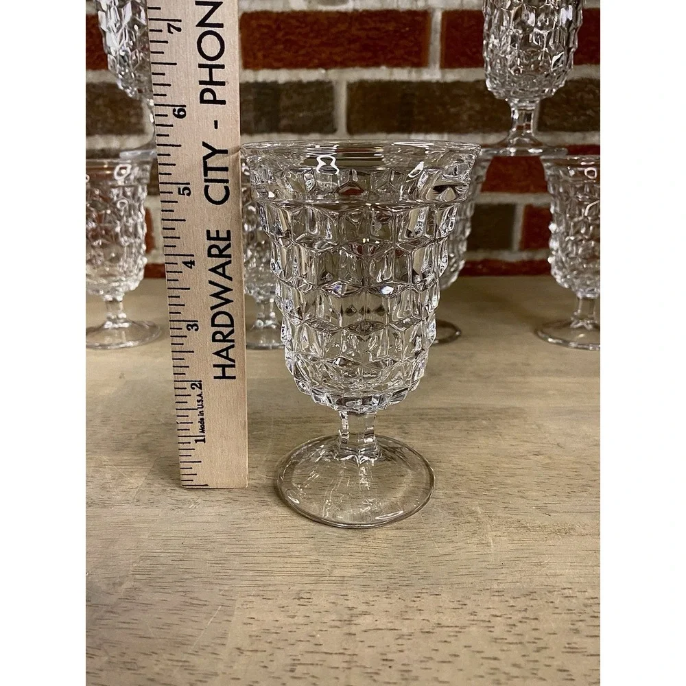 Fostoria American Footed Cubist  5 1/2